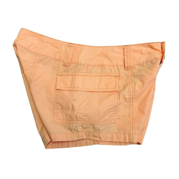Sincerely Jules Cargo Shorts WMNS 5/27 Orange Mid Rise Two Button Zip Fly Cotton - Picture 2 of 6